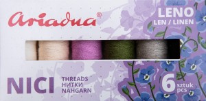 Zestaw nici Ariadna Leno Earth, Leno 40/70m – 6 kolorów (ziemia)