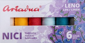 Zestaw nici Ariadna Leno Sky, Leno 40/70m – 6 kolorów (niebo)