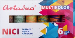 Zestaw nici Ariadna Multikolor Earth, Viga 80/150m – 6 kolorów (ziemia)
