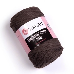 Sznurek Pleciony Macrame Cord 3mm 769 - kolor brązowy