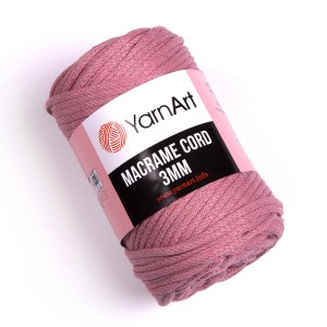 Sznurek Pleciony Macrame Cord 3mm 792 - kolor różowy