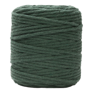 Bawełniany sznurek skręcany Macrame Passion  5 mm – kolor zielony