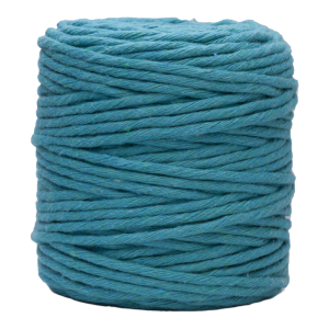 Bawełniany sznurek skręcany Macrame Passion  5 mm – kolor szmaragdowy