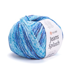 Włóczka Wielobarwna Przecierana Jeans Splash - kolor 944