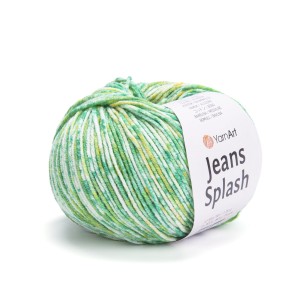 Włóczka Wielobarwna Przecierana Jeans Splash - kolor 946