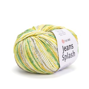 Włóczka Wielobarwna Przecierana Jeans Splash - kolor 948