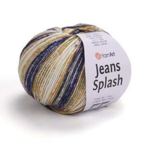 Włóczka Wielobarwna Przecierana Jeans Splash - kolor 953