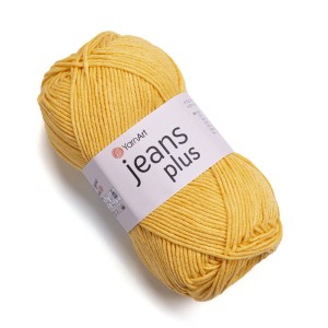 Włóczka Jeans Plus 35 - kolor żółty