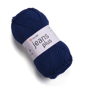 Włóczka Jeans Plus 54 - kolor granatowy