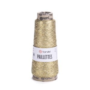 Włóczka metaliczna z cekinami Paillettes 8002