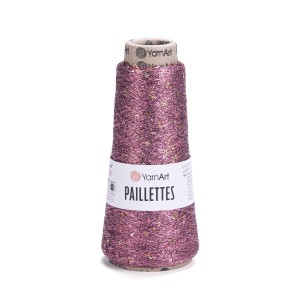 Włóczka metaliczna z cekinami Paillettes 8004