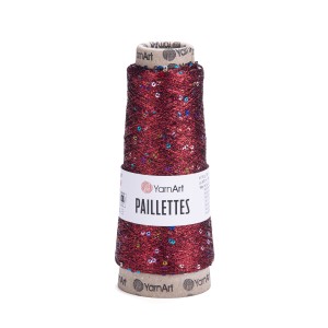 Włóczka metaliczna z cekinami Paillettes 8006
