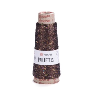 Włóczka metaliczna z cekinami Paillettes 8007