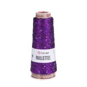 Włóczka metaliczna z cekinami Paillettes 8009