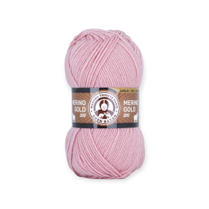 Włóczka Merino Gold  200 – 001 - kolor różowy
