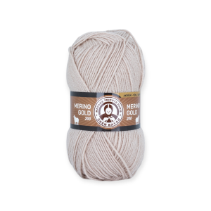 Włóczka Merino Gold 200 -  130 - kolor beżowy