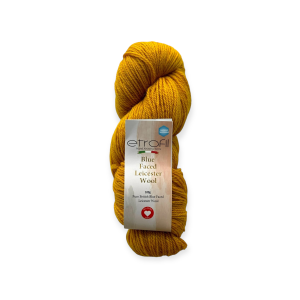 Włóczka Blue Faced Leicester Wool – naturalna wełna owcza 72131 kolor musztardowy