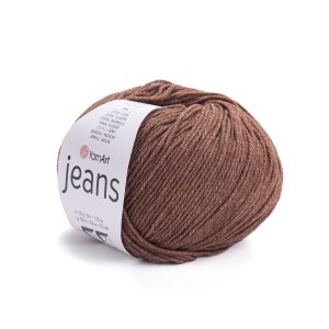 Włóczka Jeans 70 - kolor brązowy