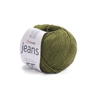 Włóczka Jeans 82 - kolor zielony