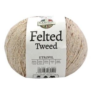 Włóczka Felted Tweed – 71067  – kolor len naturalny – naturalna wełna merino i baby alpaka
