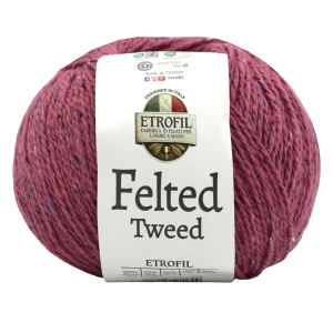 Włóczka Felted Tweed – 73385  – kolor różowy – naturalna wełna merino i baby alpaka