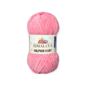 Włóczka welurowa Dolphin Baby 80309 - kolor różowy