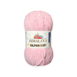 Włóczka welurowa Dolphin Baby 80319 - kolor różowy