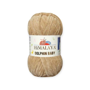Włóczka welurowa Dolphin Baby 80365 - kolor beżowy