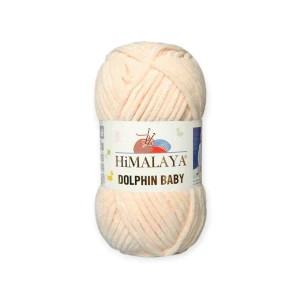 Włóczka welurowa Dolphin Baby 80333 - kolor kremowy