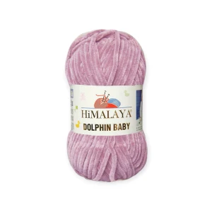 Włóczka welurowa Dolphin Baby 80334 - kolor brudny fioletowy