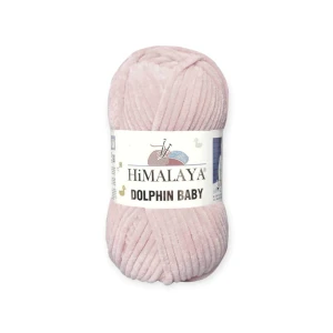 Włóczka welurowa Dolphin Baby 80349 - kolor brudny różowy